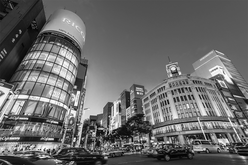 東京のモノクロ写真