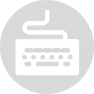 パソコンキーボードのアイコン画像